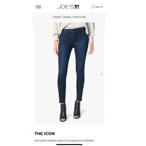 NWT! Joe’s Jeans The Icon Gemini skinny ankle jean